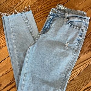 Good Hart Light Blue Distressed Jeans